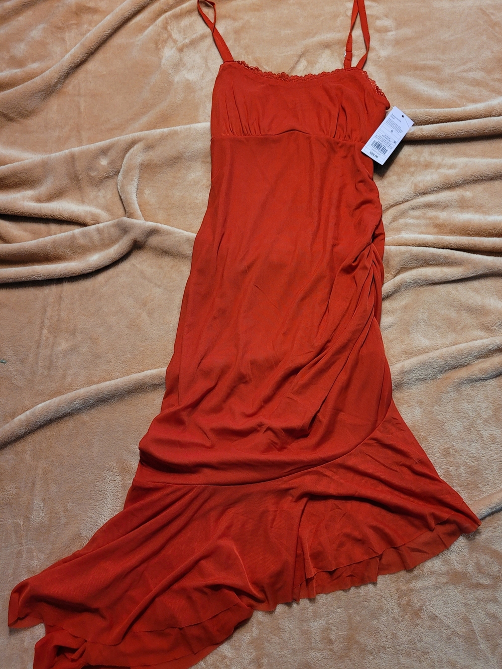 wild fable Red Spaghetti-Strap Maxi Skirt